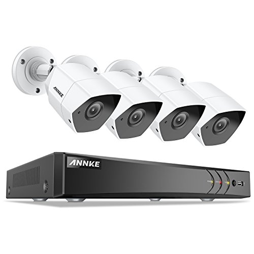 ANNKE-3MP-Extreme-HD-8-Channel-Security-Camera-System-H264-DVR-and-4-30MP-19201536P-Metal-Casing-Weatherproof-Bullet-Cameras-NO-HDD