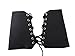 Double Leather Laces Wristband Arm Band Hand Gauntlet Cuff Black New Pair