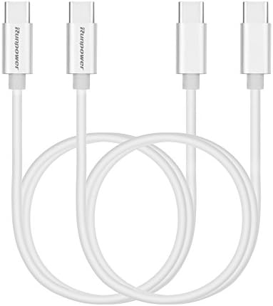 Runpower USB Typ-C To Typ-C 3.0 cable (4.9Ft) For Galaxy Note 8 Galaxy S8 LG V30 Google Pixel HTC U11 Nexus 6P Huawei MacBook and and more devices with Type C port(2-Pack)