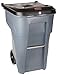 Rubbermaid Commercial Products BRUTE Confidential Document Rollout Waste/Utility Container, 95-gallon, Gray (FG9W1188GRAY)