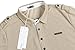 Coofandy Men's Casual Solid Long Sleeve Polo Shirt, L Beige