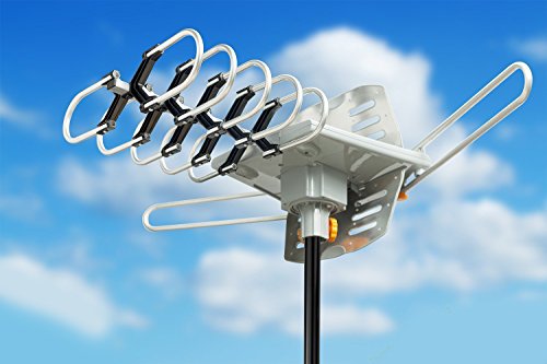 HDTV-Amplified-Antenna-by-Esky-2-TV-Support-Outdoor-TV-Antenna-with-150-Mile-Range-Remote-Controller