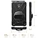 MoKo Case Fit Samsung Galaxy Tab Active 2 8.0, Heavy Duty Shockproof Full-Body Rugged 360 Degree Rotating with Shoulder Strap Stand Cover for Galaxy Tab Active 2 8