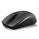 THTF Silent Wireless Rechargeable Mouse – Quiet Click, Portable 2.4G USB Receiver – for Apple Macbook Air Pro, HP Dell Acer Asus Laptop, Chromebook, Computer, PC, Desktop