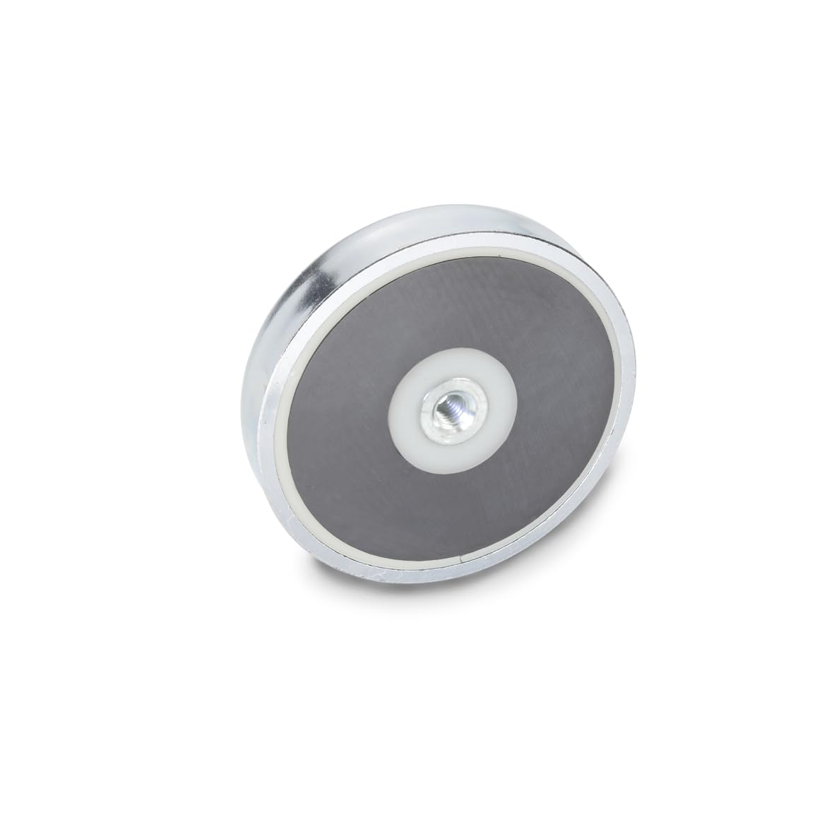 Ganter Standard Elements – Magnets with Internal Thread, Pack of 1, Silver, GN 50.4 RF 80 – M10