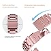 Fullmosa Compatible Apple Watch Band 38mm 40mm 42mm 44mm, Stainless Steel Metal for Apple Watch Series 5 4 3 2 1 Bands, 38mm 40mm Rose Gold