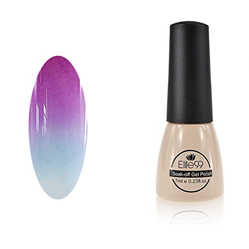 Chameleon Temperature Changing Colour Nail Lacquers Soak Off UV LED Gel Polish Purple - Air Blue Chameleon Temperature Changing Colour Nail Lacquers Soak Off UV LED Gel Polish Purple - Air Blue