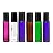 Premium Refillable Empty Roller Bottle Set Include 6 Piece 10ML Roller Bottle 1x Green Carring Case and DIY Your Own Blend (Mix 6)