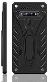 Samsung Galaxy S10 Case | Military Grade | 12ft. Drop Tested Protective Case | Kickstand | Wireless Charging | Compatible with Galaxy S10 - Black