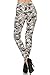 Leggings Depot High Waisted Checkered & Animal Print Leggings for Women-Full Length-R503, Dragonflies and Lilies, One Size