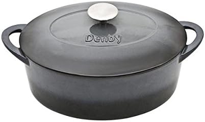 Denby CIH-583 Halo Cast Iron 4.2L Oval Casserole, Medium
