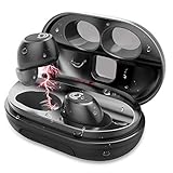 CHISANA Wireless Earbuds - Bluetooth Headphones 5.0 w/QI Wireless 2200mAh Charging Case | 3D Stereo Sound Deep Bass in-Ear HiFi True Wireless Bluetooth Earbuds w/Built-in Mic | IPX5 Waterproof