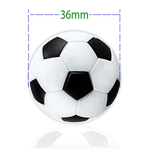 AnapoliZ Table Soccer Foosballs Replacement 12 Pack Mini Black and