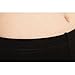 Liang Rou Women's Ultra Thin Stretch Cropped Leggings Black Lace Trim