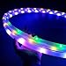 UltraHoop Shuffle LED Hoop - 30 Smart Auto Color Changing LED Lights with 100+ Modes & Patterns - Rechargeable Battery, HDPE Collapsible, Advanced to Beginner Hoola Hoops - 28” x 5/8