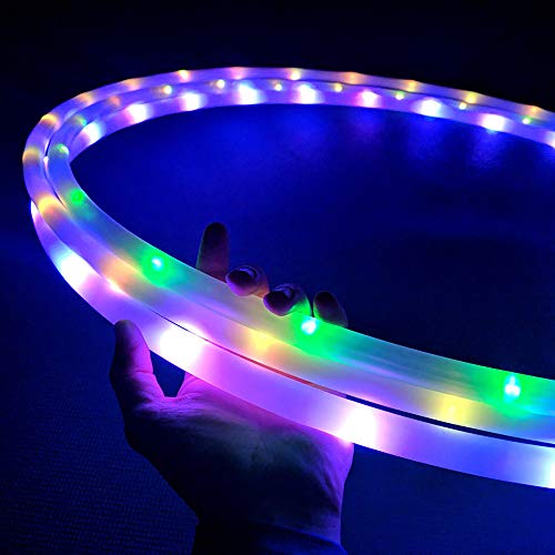 image for UltraPoi UltraHoop Shuffle LED Hula Hoop Fully Rechargeable and Collap