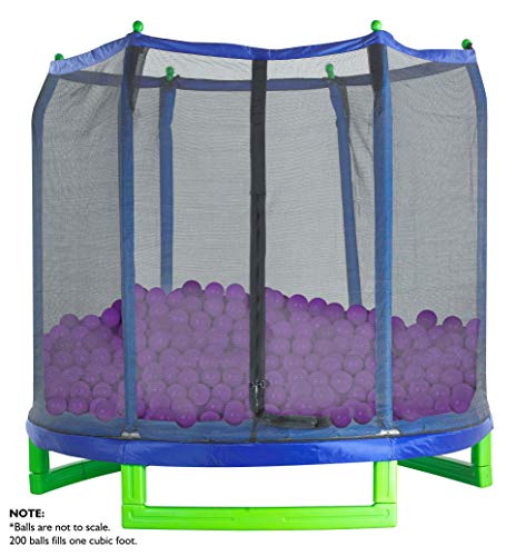 Ball Pit Balls - Phthalate and BPA Free - Crush Proof Plastic Pit Balls - Kiddy Trampoline Balls For Ball Pit and Bounce House Balls. For ball pits for toddlers, bathtime, or, swimming pool - Purple