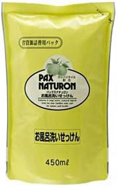 Amazon パックスナチュロン お風呂洗い石けん 詰め替え用 450ml 3個セット Pax Naturon パックスナチュロン ドラッグストア