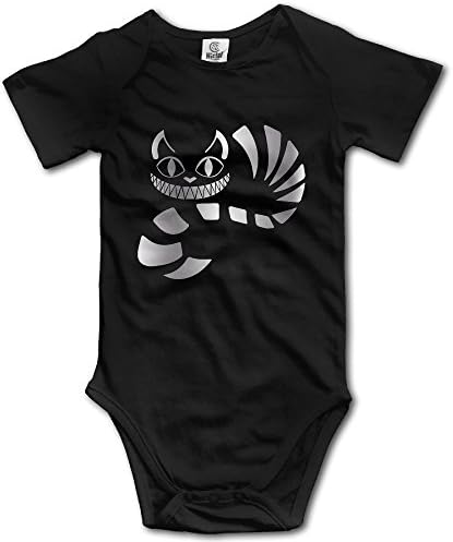 Cheshire Cat Alice In Wonderland Platinum Style Baby Romper Jumpsuit Black