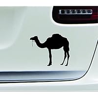 ExpressDecor Camel Silhouette Animal Computer Laptop Symbol Decal Family Love Car Truck Sticker Window (Black)