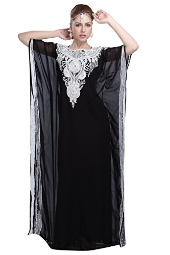 Beautiful Arabian Jalabiya Kaftan Dress With Simple Elegant Embroidery Design 6148