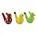 Terra Cotta Bird Water Whistles Warbler Song Ceramic Chirps Baby Bathtime Fantasy Gifts Set of 6 (Light Colours Bird Set of 6)