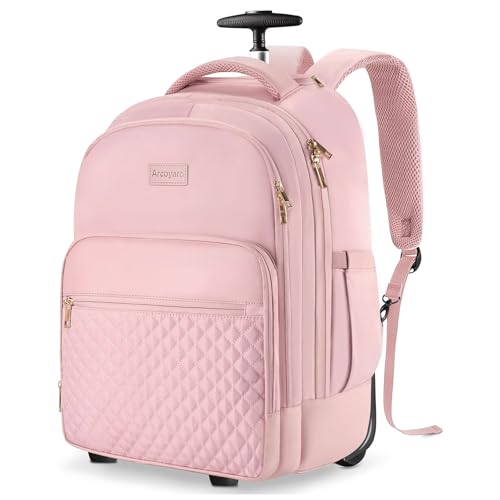 Photo 1 of ** bottom is dirty **
Arcoyard Rolling Backpack Carry On Luggage For Adults With Wheels, 40L Wheeled Backpack For Women, Travel Roller Backpack, Rolling Bag, Pink