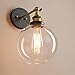 Permo Wall Sconce Vintage Industrial 1-Light Rustic Wall Mount Light Fixture with 7.9