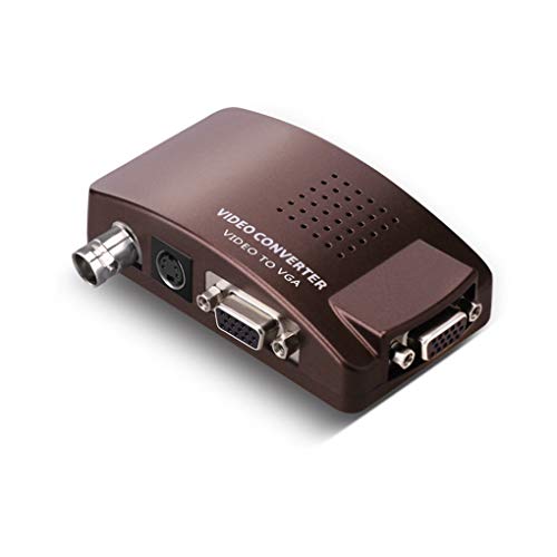dianpo BNC to VGA Video Converter S-Video Input to PC VGA Out Adapter Digital Switcher Box Replacement for PC TV Camera DVD DVR - Thumbnail 4