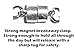 Hidden Hollow Beads Breakaway Stainless Steel Strong Chain Womens Lanyard for ID Card Badge Holder, Made in USA, Teacher Gift Nurse Cruise Key Keychain Phone