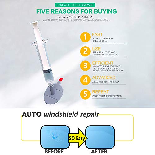 image for Antswish Windshield Repair Kit Cracked Glass Repair Kit to Fix Auto Gl