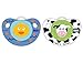 NUK Advanced Clear Shield Orthodontic Pacifier, Assorted Color 2 ea(0-6 months)
