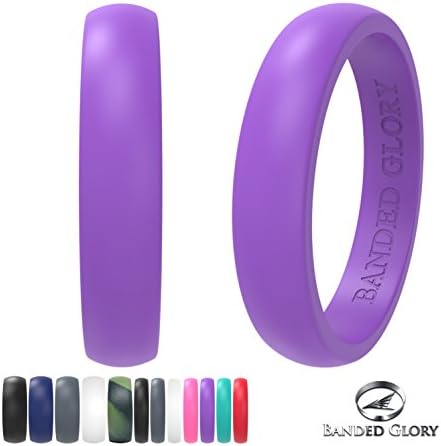 Silicone Wedding Rings Wedding Bands All Sizes for Active Men and Women, Fitness, Engineers, Sports, Weightlifting | Comfortable Fit, Skin Safe, Non-Toxic Soft Rubber Wedding Rings