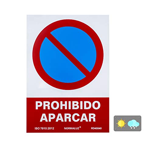 Panneau en PVC d'interdiction de stationner 21 x 30 cm en promo sur Amazon