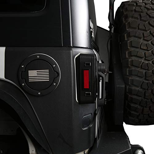 u-Box Smoked Jeep Wrangler Tail Light w/Brake Light & Turn Signal for Jeep JK Wrangler JK 2007-2018 - Thumbnail 4