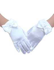 From Amazon.com. Click for details:
 Apparel: Tandi Girls Gorgeous Satin Fancy Gloves for Special Occasion Dress Formal Wedding Pageant Party Short (Large, White) Apparel: Tandi Girls Gorgeous Satin Fancy Gloves for Special Occasion Dress Formal Wedding Pageant Party Short (Large, White)