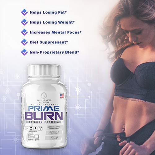 image for The Alliance Nutrition Prime Burn Fat Burner - Fat Loss Supplement, In