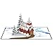 Unipop Cards Christmas Church Pop Up Card, 3D Christmas Cards, Christmas Pop Up card, Xmas Handmade Greeting Card, Holiday Pop Up Cards, Christmas 3D Greeting Card, Holiday 3D Cardsthumb 1