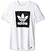 adidas Originals Men's Tops Blackbird Logo Tee, White/Black, Medium