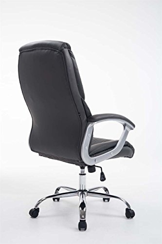 CLP-Sedia-Ufficio-Rodeo-XXL-in-Similpelle-Poltrona-Studio-Ufficio-Girevole-E-Regolabile-Sedia-Scrivania-con-Carico-Max-210-kg-Grigio