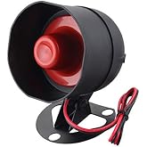 EASYGUARD SC6T Universal Replacement Siren 6 Tone Alarm Loudspeaker Electronic Horn Compatible with Car Alarm DC12V 15W 120DB