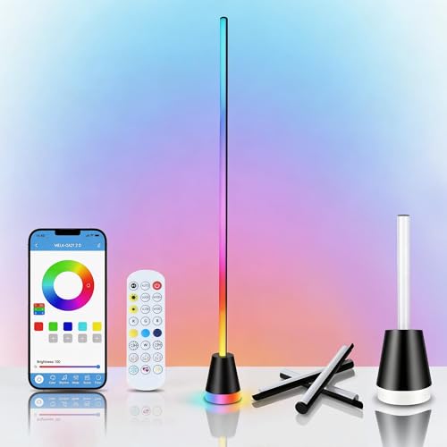 Xirtneduav LED Corner Floor Lamp Music Sync