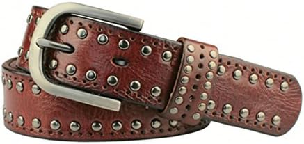 ladies wide leather belt/Decorative fashion rivet belt/Pin buckle belt-H 95cm(37inch)