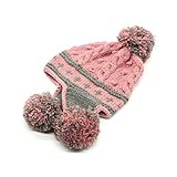 Ibeauti Exquisite Women's Winter Warm Crochet Cap with Ear Flaps Knitted