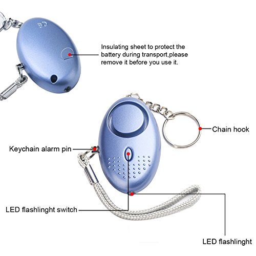 5 Personal+Keychain+Flashlight+Emergency+Self+Defense