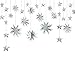 pinkblume Silver Star Garland Party Decorations Kit 3D Stars Metallic Bunting Banner for Holiday Xmas Birthday Wedding Baby Shower Hanging Decorations for Christmas Nursery Decor Clearance(4 Set)
