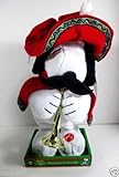 Snoopy Animated Mexican Musical Christmas Plush with Trumpet, Gyrates and Plays Feliz Navidad