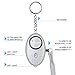 Safesound Personal Alarm Keychain, Emergency Self-Defense Security Alarms with LED Light, 140db Personal Alarm for Women Elderly Kids Night Workers (3 Pack, Silver & Black)