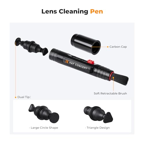K&F CONCEPT 10 in 1 Cleaning Kit (Cleaning Cloth + Microfibre Cloth + Photo Bulb) for SLR Camera Lens..