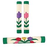 Spring Tulips Refrigerator and Stove Handle Covers - Set of 3, Green